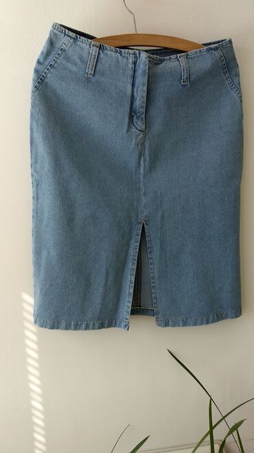 džins suknje: XL (EU 42), Mini, bоја - Svetloplava
