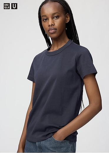 Личные вещи: Футболка, Классическая модель, Uniqlo, Хлопок, Новый, L, XL — 2