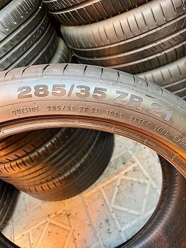 ат шины: Шины 285 / 35 / R 21, Лето, Б/у, Пара, Германия, Continental — 5