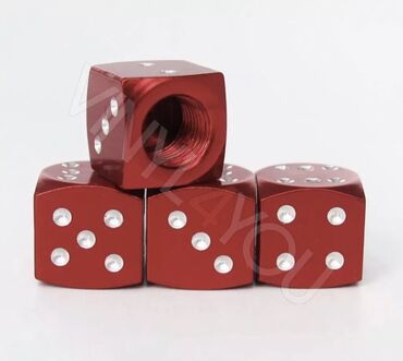тюнинг бишкек: Колпачки на ниппель игральные кости (цвет красный) в комплекте 4 шт