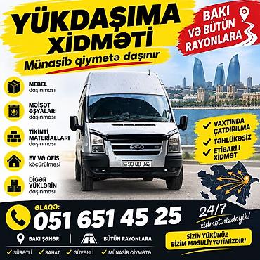 Yük daşımaları: Yükdaşıma Xidməti Bakı və bütün rayonlara yükdaşıma. Xidmət sahələri — 2