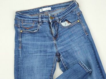 spódnice jeansowe z rozcięciem zara: Jeans, Zara, S (EU 36), condition - Good