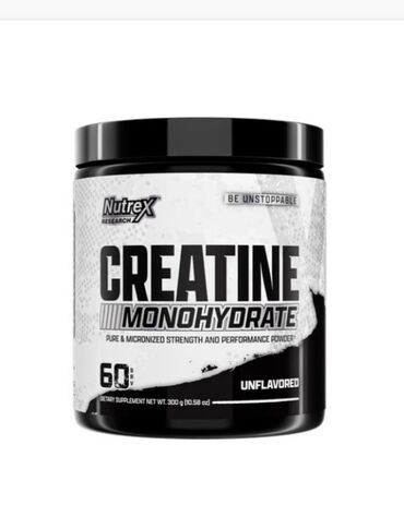 Təbii saçlar, pariklər: Nutrex Research Creatine Monohydrate – unflavored, mikronizə olunmuş