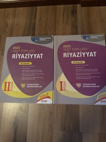Digər: Riyaziyyat test toplusu yeni nesr 1ci ve 2ci hisse birlikde 12azn