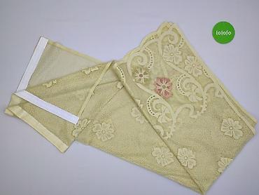 tanie ogrody: Zasłona/firanka koronkowa w odcieniu kremowym. - Materiał: delikatna — 3
