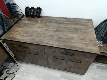 Ofis dəst mebeli: Ofis mebel dəsti – kompüter masası, dolab, iş masası, çay masası — 4