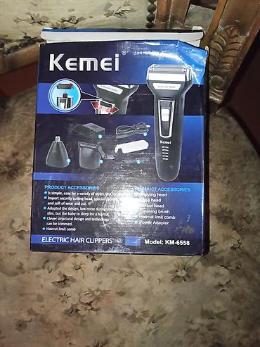 təraş maşını: Kemei KM-6558 3‑ü 1‑də elektrikli trimmer və ülgüc seti — 3