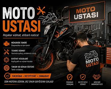 ремонт амортизаторов: Peşakar motosiklet ustası axtarılır maş 60 -40 ətraflı wp yaz — 1