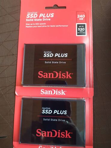 hard disk 250: Daxili SSD disk Sandisk, 240 GB, 2.5", Yeni