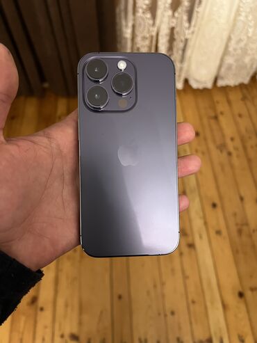 Apple iPhone: IPhone 14 Pro, 128 GB, Deep Purple, Simsiz şarj, Face ID