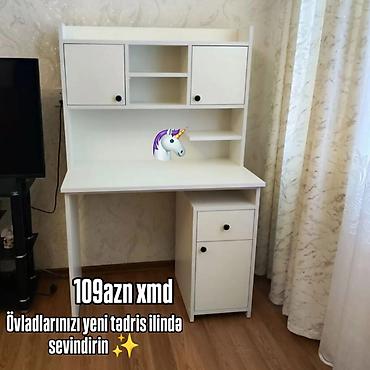 skaf kupe modelleri: Ağ rəngli funksional yazı/stol və rəf sistemi. Xüsusiyyətlər: - Geniş — 1