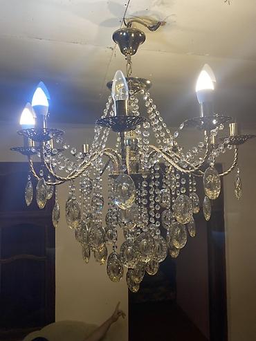 lustr: Çılçıraq, 10 və daha çox lampa, Metal — 8