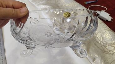 камни для декора: Продаю большую добротную хрустальную чешскую вазу период ссср