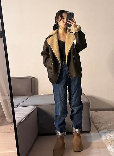 Детская обувь: Стильная дубленка Zara. Размер указан XXS но стандарт до S-M. Брала в — 6