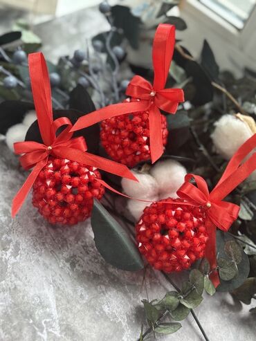 Yeni il oyuncaqları və bəzəkləri: Məhsul: əl istehsalı şam ağacı bəzəkləri Təsvir: - Kristal kəsimli — 4