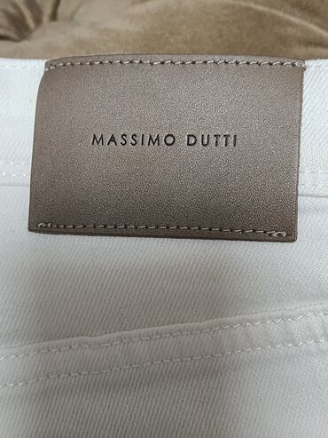 cins şalvar modelleri: Cinslər Massimo Dutti, rəng - Ağ