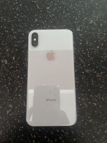 телефон реми: IPhone X, Б/у, 256 ГБ, Белый, Защитное стекло, Чехол, 100 %