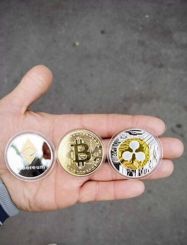 1 dollar neçe manatdir: Криптовалюты декоративные в физическом форме. Имитация Биткоин, Эфир