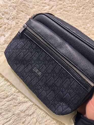 спортивные рюкзак: Сумка через плечо Dior, черная - Формат: компактная — 2