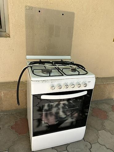газовые духовка: Газовая печь, Б/у, Напольная, цвет - Белый — 2