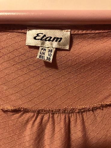 tamno braon: Etam bluza, puder roze boje, bozansvenog materijala, divan izrez i — 5