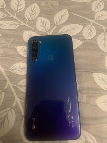 300 manatliq telefonlar: Xiaomi Redmi Note 8, 32 ГБ, цвет - Голубой, 
 Отпечаток пальца