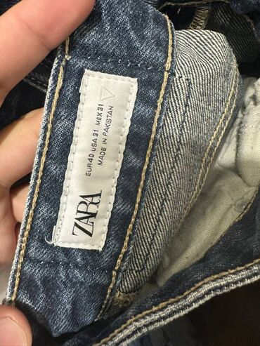 зауженные джинсы для мужчин: Мужские джинсы, M (EU 38), Zara, Б/у, цвет - Синий, Самовывоз, Платная доставка