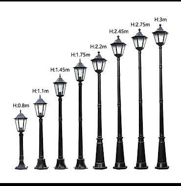 Уличное освещение: Садово‑парковые и уличные светильники/опоры освещения Ассортимент: - — 13