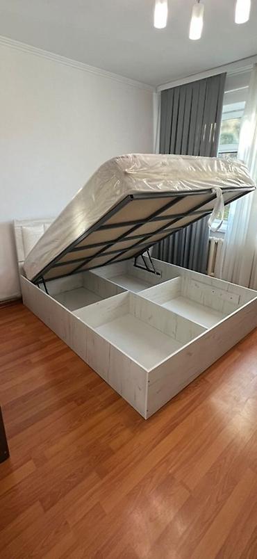 bunk bed: Двуспальная кровать, Б/у, С ящиком для хранения, длина - 160 см — 1
