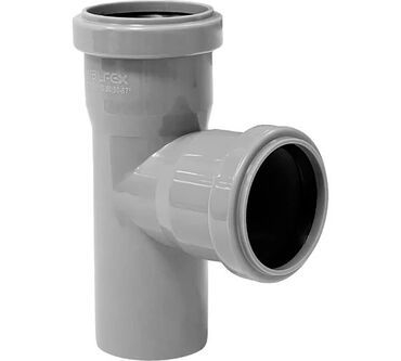 ремонт и строительство домов: PVC kanalizasiya T-birləşdirici (tee) - Material: polipropilen/PVC