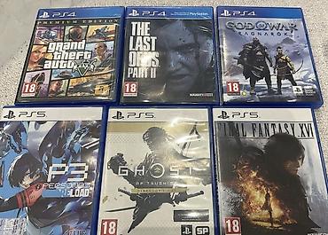playstation 3 diskleri: PS4 və PS5 üçün orijinal disk oyunları dəsti. PS4: - Grand Theft Auto — 1