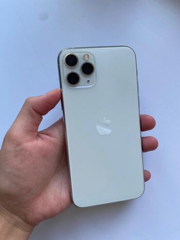 телефон бишкек цум: IPhone 11 Pro, Колдонулган, 256 ГБ, Күмүш, Каптама, 76 %