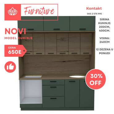 Kuhinjski nameštaj: 🔹 NOVO U PONUDI – KUHINJSKI ELEMENTI PO VAŠOJ MERI 🔹 Sada možete sami — 2