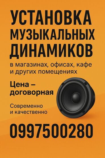 прайс на установку видеонаблюдения: Предлагаем услуги по профессиональной установке музыкальных динамиков