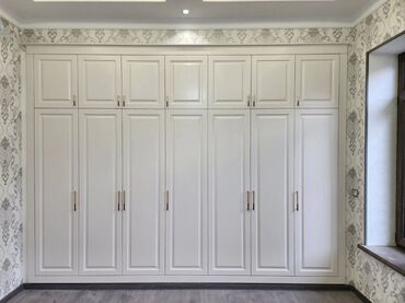 Шкафы для одежды: Шкаф для одежды, Новый, Прямой, МДФ — 12