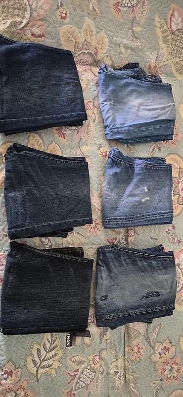 rupcic za sako: Muške farmerke – set od 6 komada - Različite nijanse teksasa: od — 2