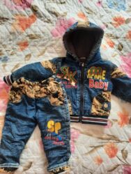 Пиджаки: Uşaq geyim dəsti – 2 parça - Dəst: kapüşonlu jaket + şalvar -