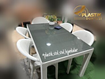 Bağ, çöl oturacaqları: Türkiyə istehsalı masa oturacaq dəsti
90x150 və 80x140 masa ilə