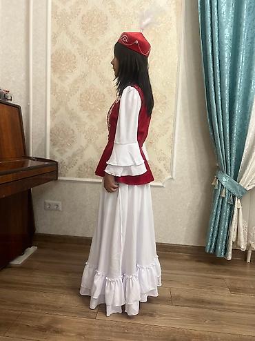 базарить: Кыргызский национальный костюм для девочек 10-13 лет Белое платье — 6