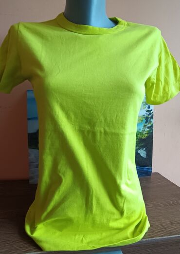 majice za punije žene: S (EU 36), M (EU 38), Cotton, color - Yellow