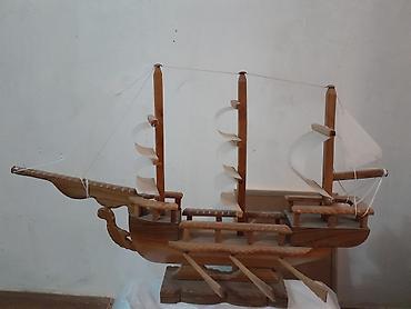 Gəmi modelləri: Taxta yelkənli gəmi maketi 25 azn - Material: taxtadan hazırlanmış — 1