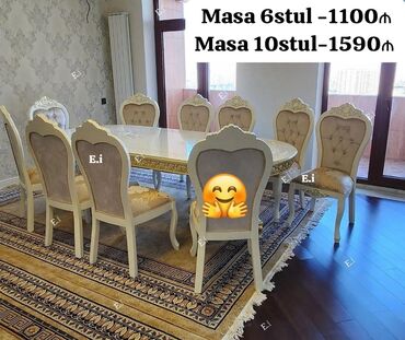 Masalar: 6 stul