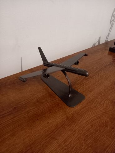 Heykəlciklər: Metal dekorativ heykəl kompozisiyası - Material: qara metal/ dəmir — 9