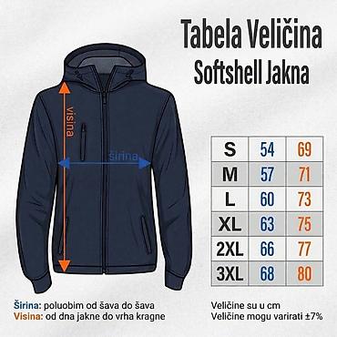 Ostale jakne: Softshell Lovačka Jakna sa Vezom „Jelen Meta“ Materijal: Softshell sa — 4