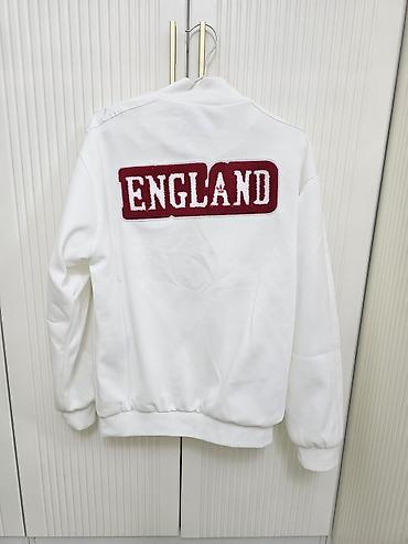 фирменную куртку: Белая спортивная куртка adidas Originals England. - Модель — 1