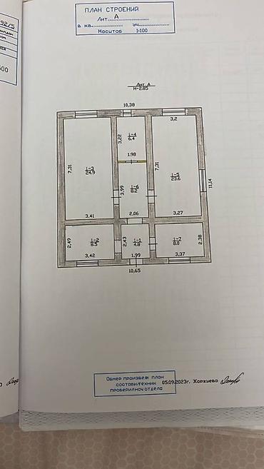 Sale of cottages and houses: Срочно продаётся дом 📍 Район Арча-Бешик 🏠 Площадь дома — 84 м² 🌿 — 6