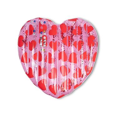 thincal kapsule: Swim Essentials dušek 150x100 cm – model u obliku srca sa crvenim — 1