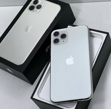 Apple iPhone: IPhone 11 Pro, 128 GB, White Titanium, Zəmanət, Simsiz şarj, Face ID