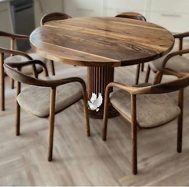 Mebel: Mətbəx üçün, Yeni, Açılmayan, Yumru masa, 6 stul — 1