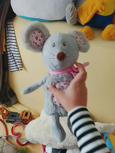 Plišane igračke: Plišani jastuk i igračka – set - Veliki okrugli plišani jastuk sa — 13